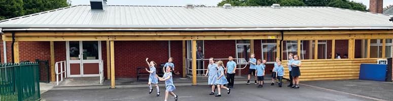 Co-Op Academy Woodslee's new Outdoor Canopy!